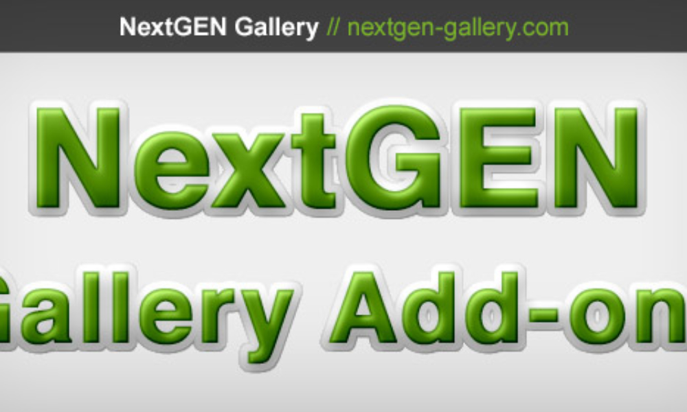 Finding NextGEN Gallery Plugin Add-ons