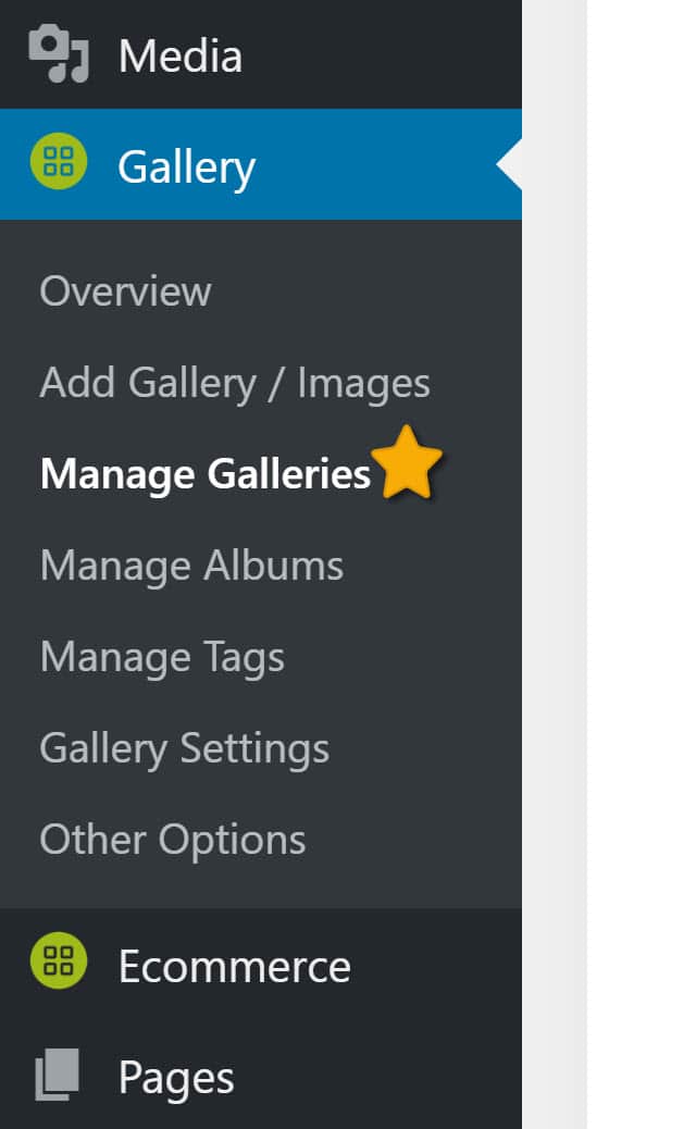 ManageGalleries_Menu | Imagely