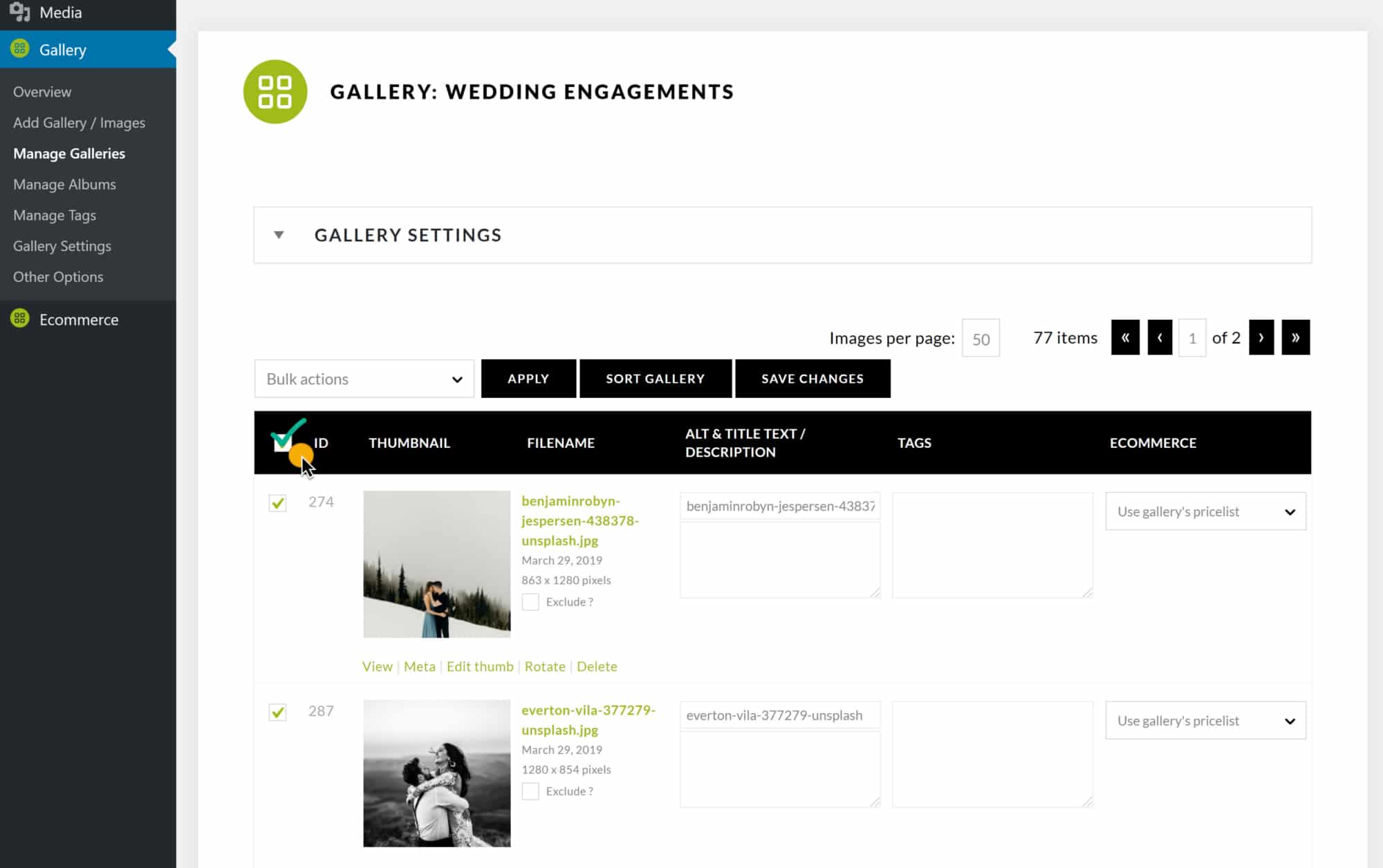 ManageGalleries_SelectAll | Imagely