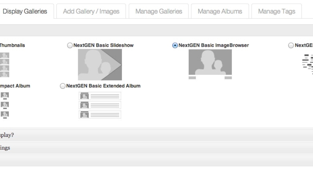 Meet NextGEN Gallery 2.0?s New Interface