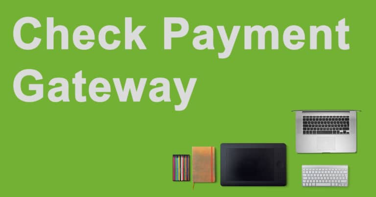 NextGEN Pro Ecommerce Now Includes A Check Payment Gateway