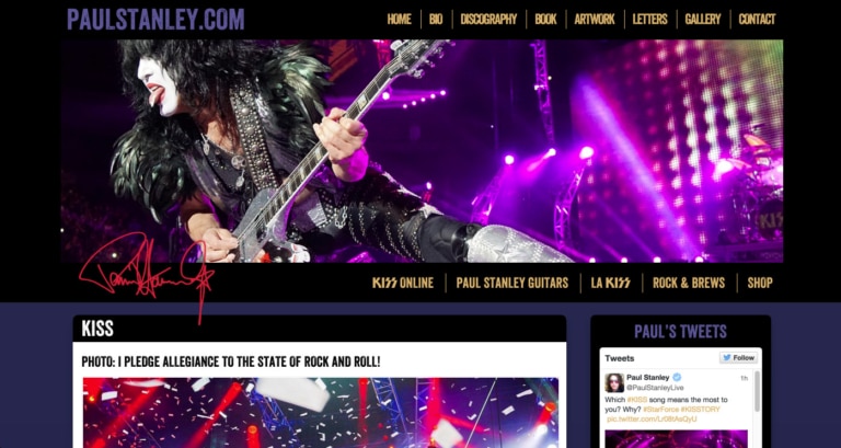 In Action – Paul Stanley