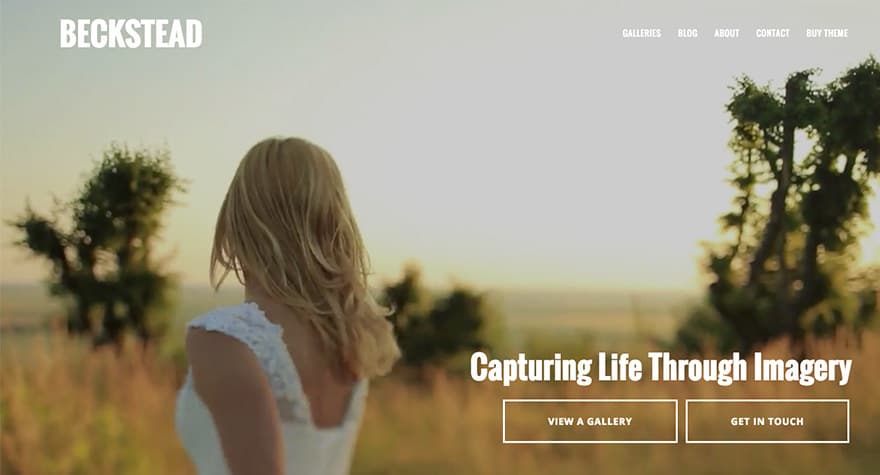 Beckstead WordPress Photography Theme