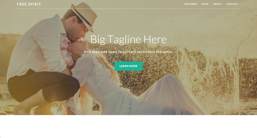 Free Spirit WordPress Theme for Photographers