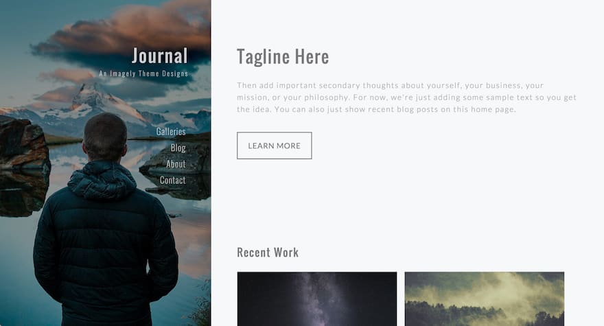 Journal WordPress Photography Theme