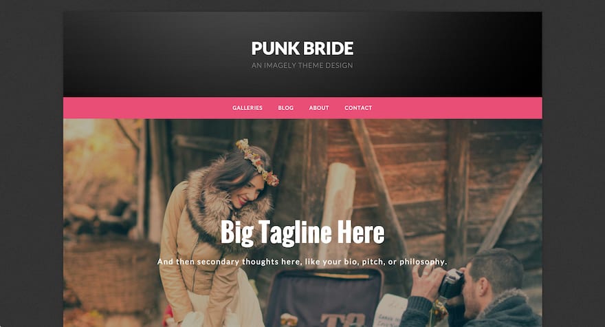 Punk Bride WordPress Photography Theme