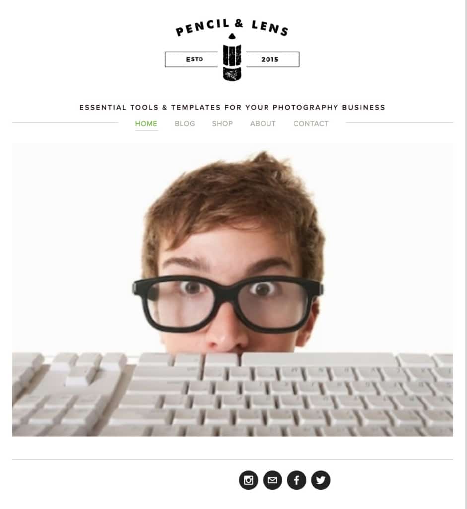 The website on Squarespace