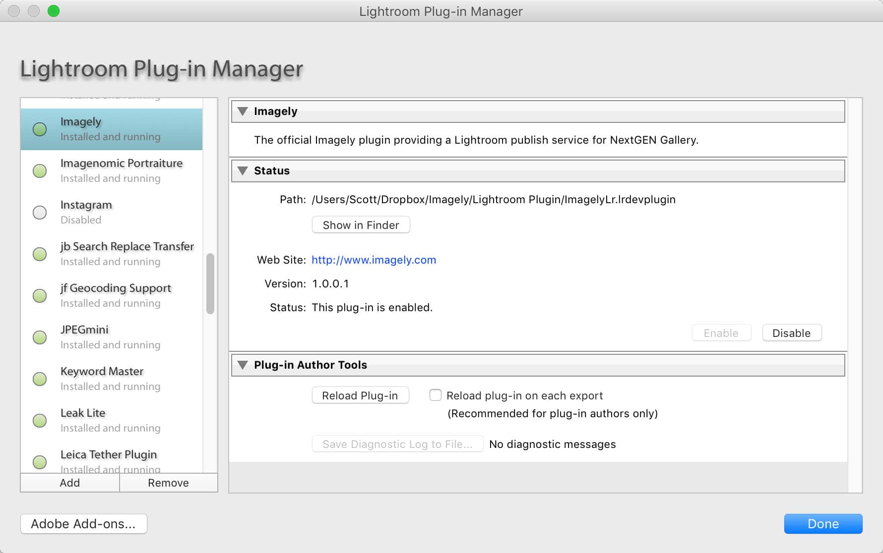 How To Install The Imagely Lightroom Plugin
