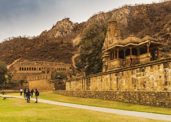 Untouched Temple and Ruined Fort