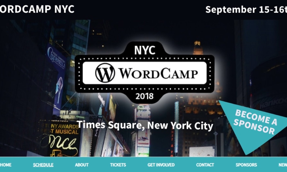 Meet Scott at WordCamp NYC, 2018