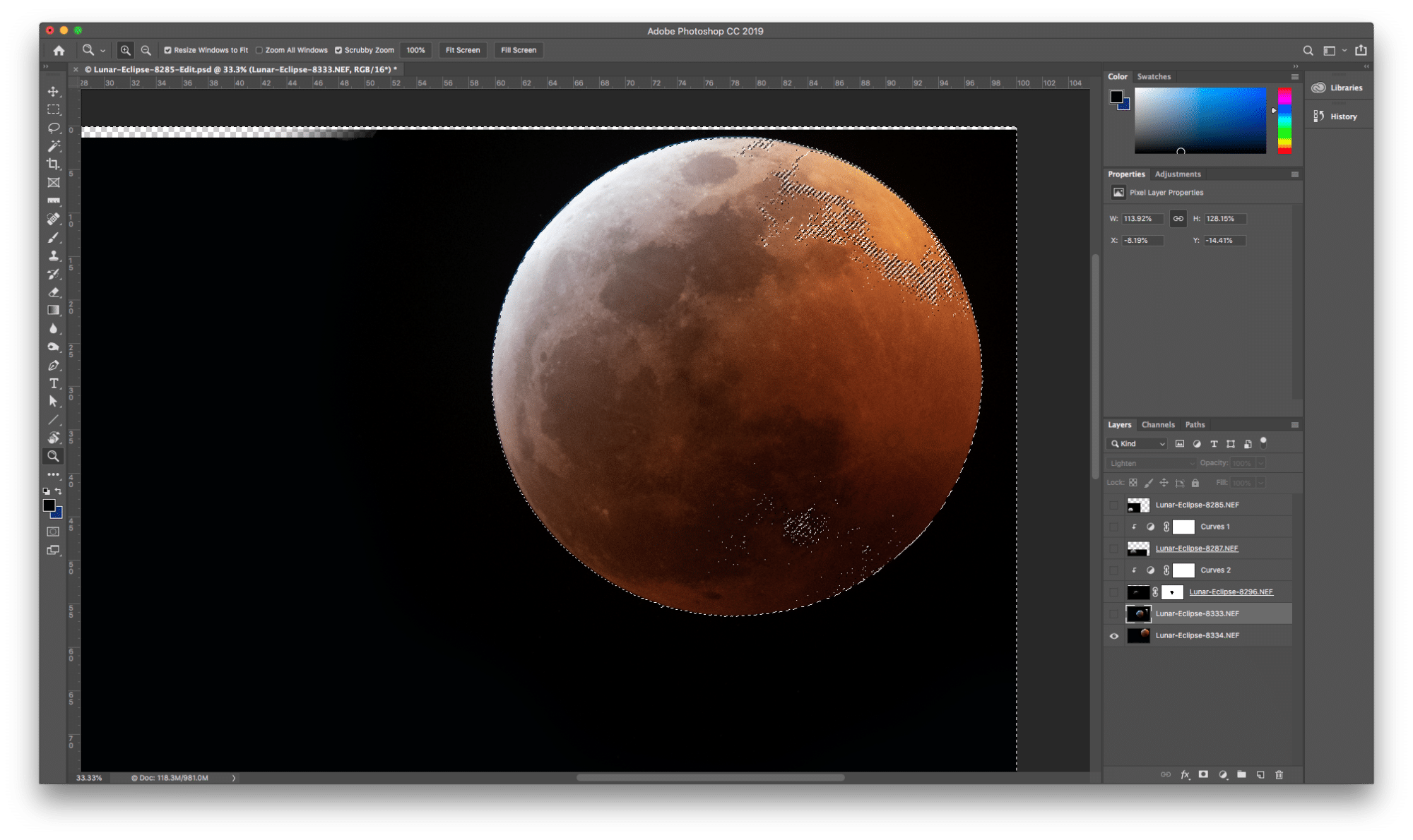Making A Lunar Eclipse Photo Making A Lunar Eclipse Photo
