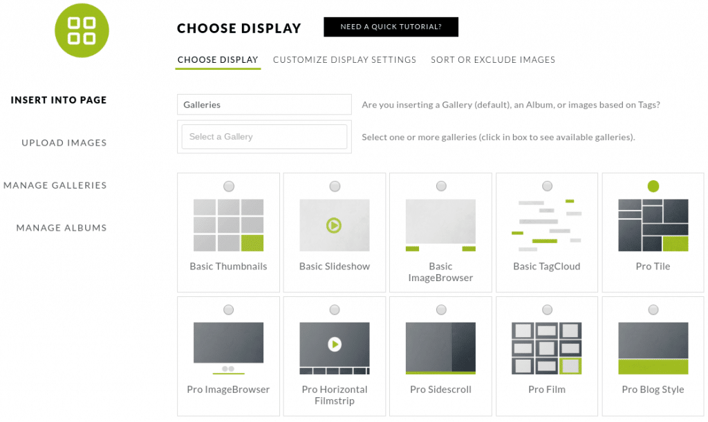 Choose the gallery you just assigned the price list to. Then, you can customize how the gallery will appear: