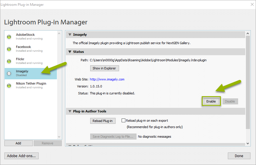 How To Install The Imagely Lightroom Plugin