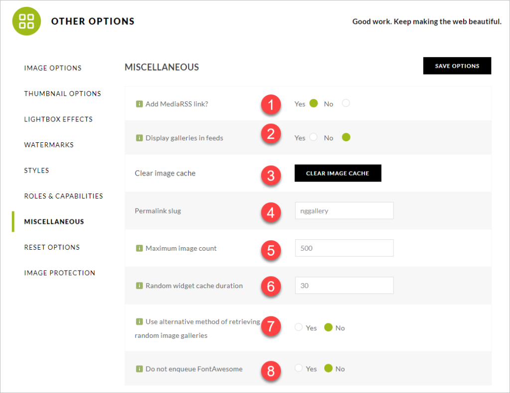 Misc config