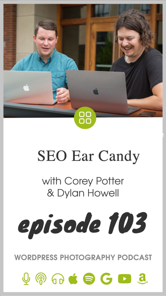 Today Scott talks to Corey Potter and Dylan Howell from Fuel Your Photos. These are two guys who study and implement search engine optimization for the photography industry. Corey has been running a very large SEO Facebook group for many years, and he brought Dylan on as a partner as he has been growing the Fuel Your Photos brand.