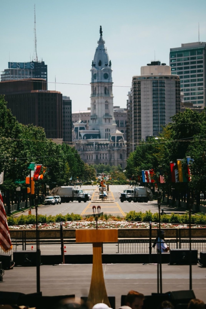 My first test shot was shot at 111mm focal length, and I was taking a whole array of shots just to see where I could place town hall in the background of the image, as it was one of the most interesting parts of the background. I wasn’t going to be using the image for anything, and it is rather clearly out of focus, but test images aren’t meant to be works of art. This is that image: