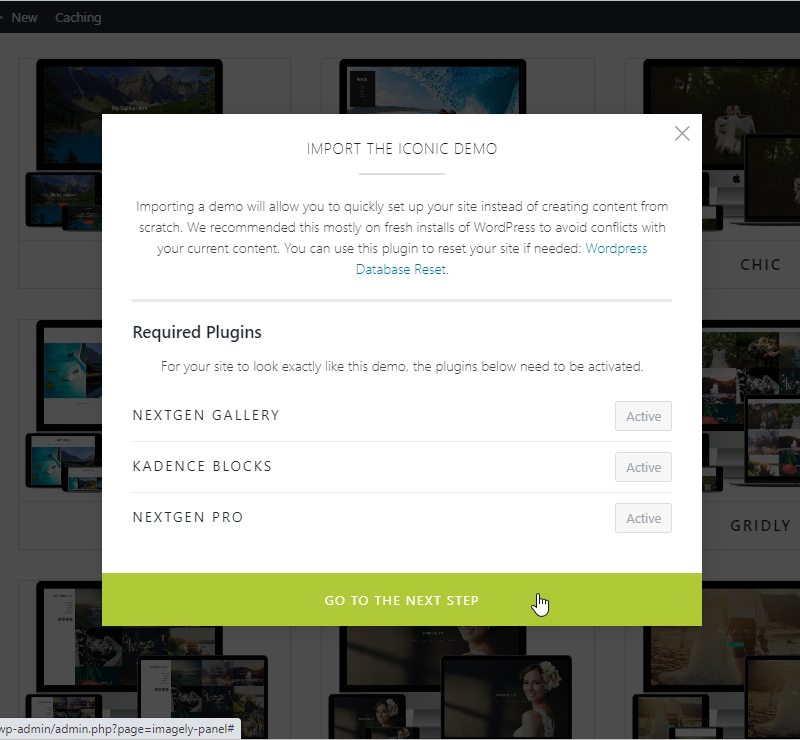go to the next step button go to the next step button