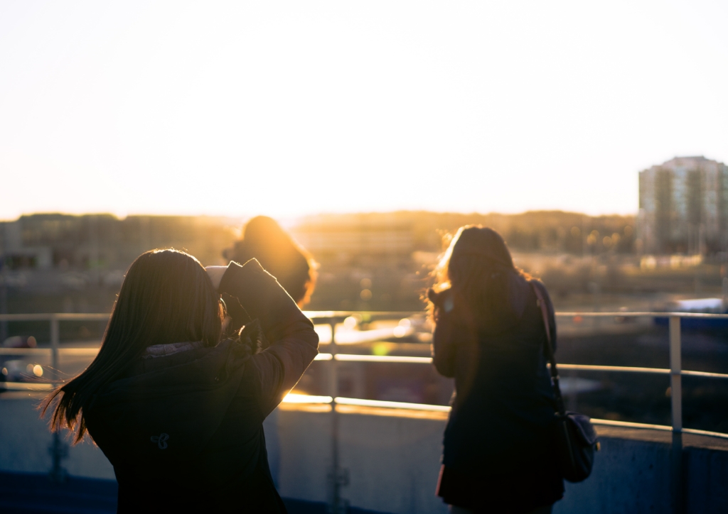 Two people attending a workshop to make more time for photography 