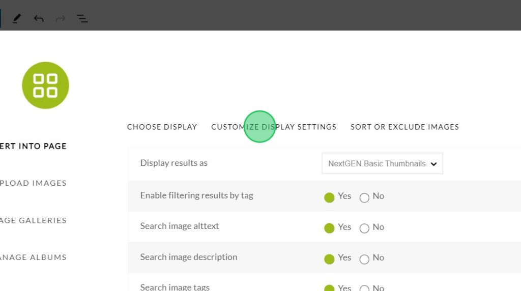 customize display settings