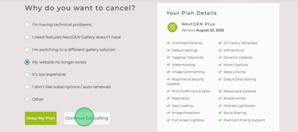 confirm-account-cancellation | Imagely Confirm Cancellation